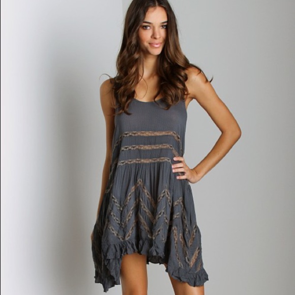 Free People Intimately Voile & Lace Dress